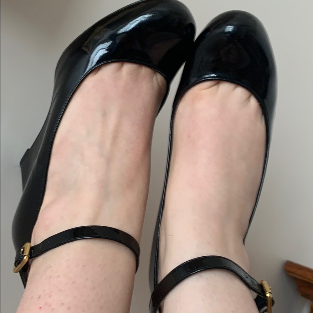 Marc Jacobs Ankle Strap Leather Wedges Heels
